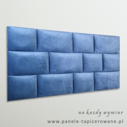 Zestaw 12 paneli welur Blue 102 x 60,5 cm